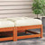 Patio Footstool Wax Brown and Cream Solid Pine Wood 27.6 Inches A949-838098
