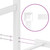 Bed Frame White Steel Full Bed Frame Rectangular Modern A949-374296