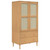 Wardrobe Brown Solid pine wood Wardrobe Rectangular Modern A949-358034