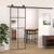 Sliding Door Black 29.9"x80.7" ESG Glass and Aluminum A949-151666