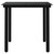 Garden Dining Set Black PE rattan, powder-coated steel, glass A949-3099378