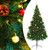 Artificial Pre-lit Christmas Tree with Baubles Green 7 ft A949-321501