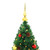 Artificial Pre-lit Christmas Tree with Baubles Green 7 ft A949-321501