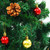Artificial Pre-lit Christmas Tree with Baubles Green 7 ft A949-321501