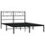 Bed Frame Black Powder-coated steel Full Bed Frame Rectangular A949-355465