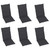 Garden Chair Set of 6 Anthracite, Brown A949-3064119