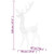 Reindeer Christmas Decoration Set of 2 Cool White Acrylic Large A949-3154345