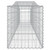 Gabion Basket Silver Galvanized Iron 157.5 in x 19.7 in x 31.5 in A949-153413