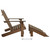 Garden Chair Brown Solid Fir Wood 2-seater Detachable A949-315911