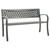 Garden Bench Grey Powder-coated steel, Plastic Standard Durable A949-312039