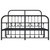 Bed Frame Black Powder-Coated Steel Double Bed Bed Frame A949-352595