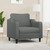 Sofa Chair Dark Grey Fabric (100% polyester), metal, textilene A949-359344