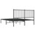 Bed Frame Black Powder-Coated Steel 53.1x74.8 in Bed Frame A949-350863