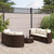 Patio Sofa Set Set of 6 Brown, Cream White A949-3308433