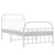 Bed Frame White Powder-Coated Steel Single Bed Bed Frame A949-353697