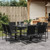 Garden Dining Set Black A949-3295123