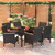 Garden Dining Set Black A949-3099332