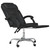 Reclining Office Chair Black Faux leather, metal, plywood A949-349784