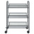 3-Tier Kitchen Trolley Gray 18.1"x10.2"x25.2" Iron A949-336324