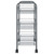 3-Tier Kitchen Trolley Gray 18.1"x10.2"x25.2" Iron A949-336324