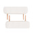 3-Zone Folding Massage Table and Stool Set 3.9" Thick White A949-110156
