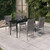 Garden Dining Set Grey and black A949-3099409