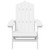 Garden Chair White HDPE (High Density Polyethylene) Standard A949-3095692