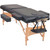2-Zone Folding Massage Table and Stool Set 3.9" Thick Black A949-110155