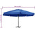 Garden Parasol Azure Blue Polyester with PA coating Large A949-47369