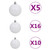 Christmas Ball Set Set of 120 A949-330100