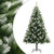 Artificial Hinged Christmas Tree Green and white PVC and metal A949-356744