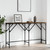Console Table Smoked oak Engineered wood Narrow console A949-837759