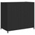 Garden Storage Cabinet Black PE Rattan Medium Durable A949-365543