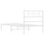 Bed Frame White Powder-Coated Steel Single Metal Bed Frame A949-355311