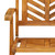 Reclining Garden Chair Set of 3 Natural wood Solid acacia wood A949-362232