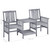Patio Chair With Tea Table Gray, Wine Red A949-3061326