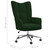 Relaxing Chair Dark Green Velvet (100% Polyester), Steel, Foam A949-328163