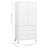 Wardrobe White Metal 35.4 x 19.7 x 70.9 in Wardrobe Rectangular A949-339614