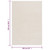 Rug Cream 100% Polyester 63"x90.6" Foldable Rug Rectangular A949-3188010