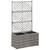 Raised Bed Grey Poly rattan and plastic 22.8 x 11.8 x 42.1 in A949-46934