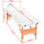 2-Zone Folding Massage Table 3.9" Thick White A949-110150