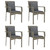 Garden Dining Set Black and Grey A949-3185116
