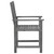 Garden Chair Set of 2 Grey Solid acacia wood Medium Durable A949-3061221