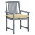 Patio Chairs with Cushions 4 pcs Gray Solid Acacia Wood A949-3061256