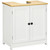 Pedestal Sink Storage Cabinet, Under Sink Cabinet with Double Doors,  Crystal White, Dark Walnut-AS T575-S0671266302