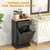 Kitchen Tilt Out Trash Bin Cabinet Free Standing Recycling Cabinet Trash Can Holder With Drawer, Bl T575-S0671266326