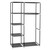 64" Portable Closet Storage Organizer Wardrobe Clothes Rack with Shelves Black T575-S0671285080