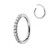316L Stainless Steel Multi-Jeweled Seamless Clicker Ring T575-S0671356286