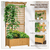 Wood Planter with Trellis for Vine Climbing-Yellow T575-S0671382177