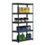 45 x 90 x 180cm 5 Tiers Powder Coated Storage Rack Black T575-S0671288108